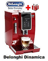 Кофемашина Delonghi Dinamica ECAM Red, кавовий апарат кавоварка для дому кавоварка + 1кг кави б/у