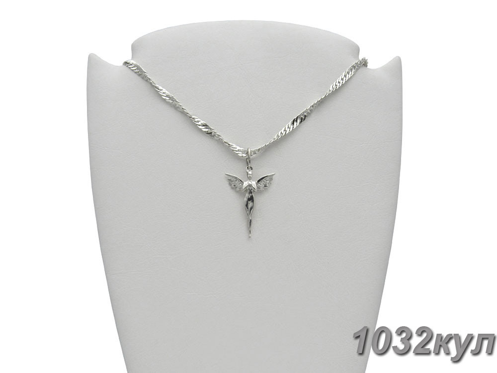 Срібний Кулон Ангел із Ланцюжком DARIY 1032кул