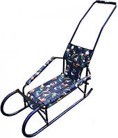Санки дитячі Морозко складні з ручкою