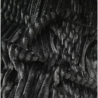 Плюшевый чехол на кушетку шарпей плюшевый мягкий на резинке 80 см на 210 см шарпей черный