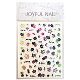 Nail Art ЗD наклейки для дизайну нігтів на стікери для дизайну липкою основі Золото( бренди ), фото 6