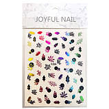 Nail Art ЗD наклейки для дизайну нігтів на стікери для дизайну липкою основі Золото( бренди ), фото 7