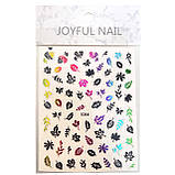 Nail Art ЗD наклейки для дизайну нігтів на стікери для дизайну липкою основі Золото( бренди ), фото 8