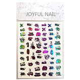 Nail Art ЗD наклейки для дизайну нігтів на стікери для дизайну липкою основі Золото( бренди ), фото 11