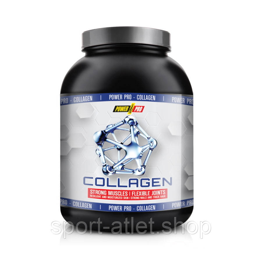 Препарат для суглобів і зв'язок Power Pro Collagen, 310 грам Апельсин