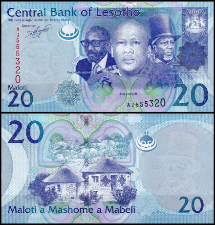 Лесото/Lesotho 20 Maloti 2010(2011) Pick 22 UNC