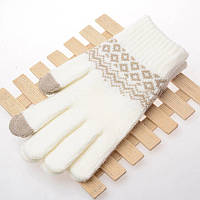 Зимние перчатки для телефона Touchscreen Gloves / Сенсорные перчатки Бежевые