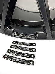 Вставки в колеса Brabus (сірий напис monoblock 22), універсальні, карбон