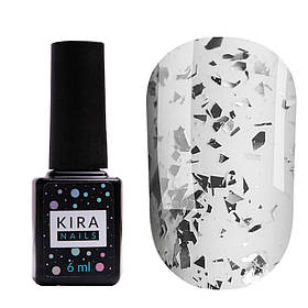 Kira Nails Silver Shard - топ без ЛЗ з срібною талью, 6 мл