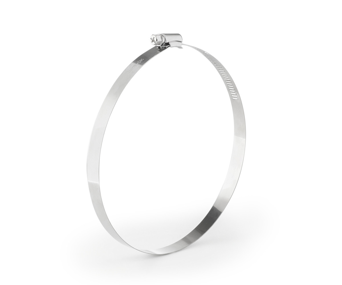 Хомут 140-160 мм нержавіючий Polax черв'ячний (37-037), фото 1