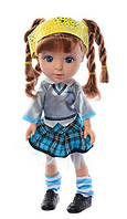 Кукла Ardana школьница А302 в школьной форме туфли гольфы 22 см Ардана детская игрушка для девочек
