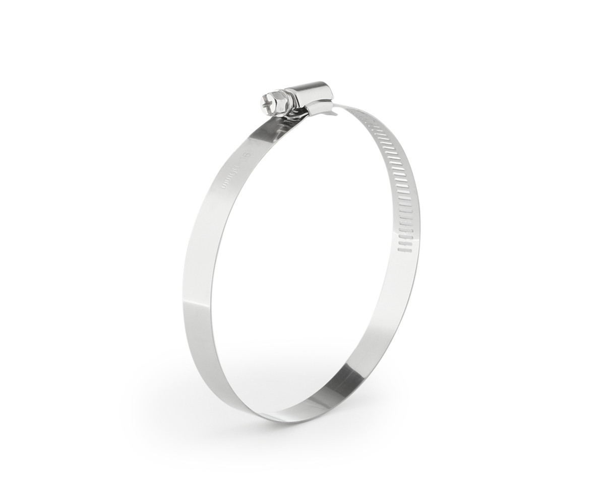 Хомут 90-110 мм нержавіючий Polax черв'ячний (37-034), фото 1