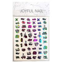 Наклейки для ногтей - 3D стикеры JOYFUL NAIL для дизайна на клейкой основе №1051