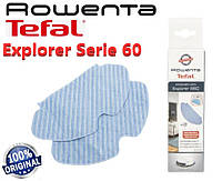 Салфетки 2 шт. из микрофибры для робота-пылесоса Rowenta Tefal Explorer Serie 60 Оригинал. Код ZR740001