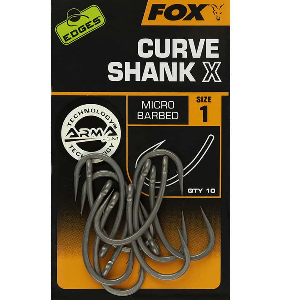 Коропові гачки FOX Edges Armapoint Curve shank X No 4