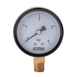 Icma Манометр Ø63. Радіальне підключення 1/4" 0-4 бар Арт. 244