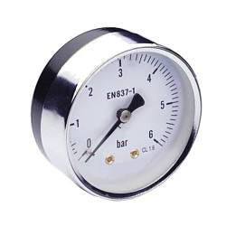 KP манометр аксіальний (заднє підключення) 611А-6bar D=63мм 1/4"