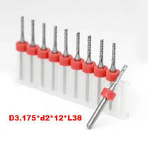 Кукурудза фреза D3.175*d2*12*L38 твердосплавна фреза 2 мм для ЧПК для стандартного розкроювання