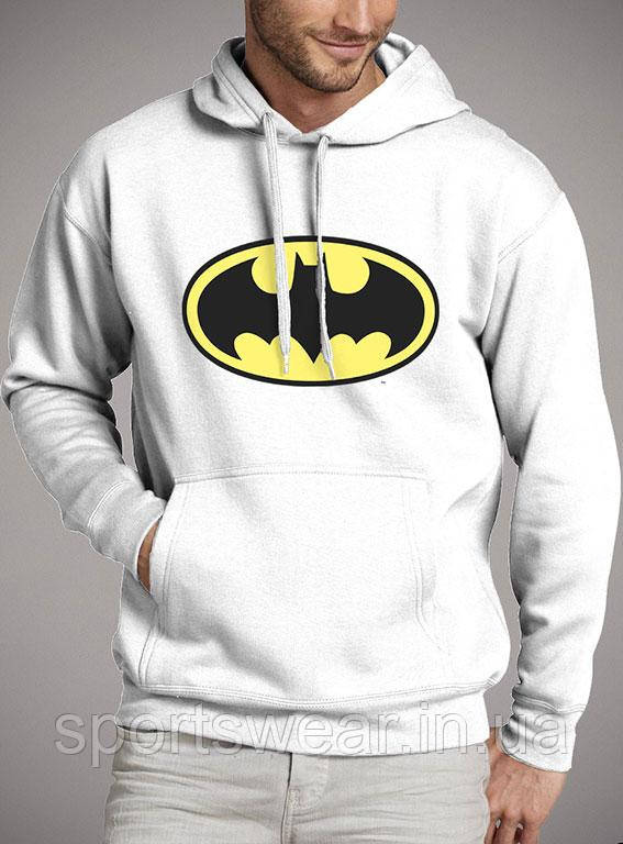 Худі чорна чоловіча з принтом Batman Бет мен Толстовка з капюшоном Пайта з принтом Бетмен Кажан
