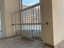 Ограждение из нержавеющей стали для окон.  г. Сумы Дет сад ул. Интернационалистов 5 2