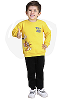 Детский комплект для мальчика с принтом Тома и Джерри жёлтый 1-2 года