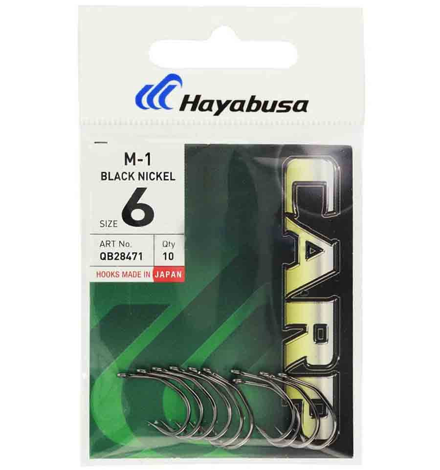 Коропові гачки Hayabusa M-1 Black Nickel чорний нікель No 4