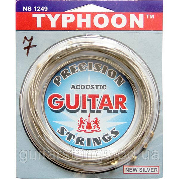 Струны Solid 7-String NS71256 Typhoon Silver Extra Light 12-56 - фото 1 - id-p235575430