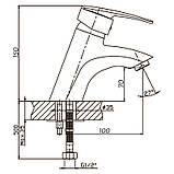 Змішувач для умивальника Haiba Agat 001 (HB0002), фото 2