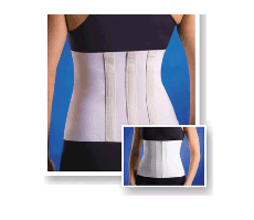 Бандаж лікувально-профілактичний (з трьома ребрами жорсткості) 4001, Медтекстиль,  розмір S 60-70 см