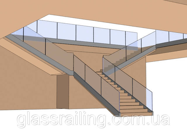 Стеклянное ограждение лестницы и атриума. Новости компании «GlassRailing»