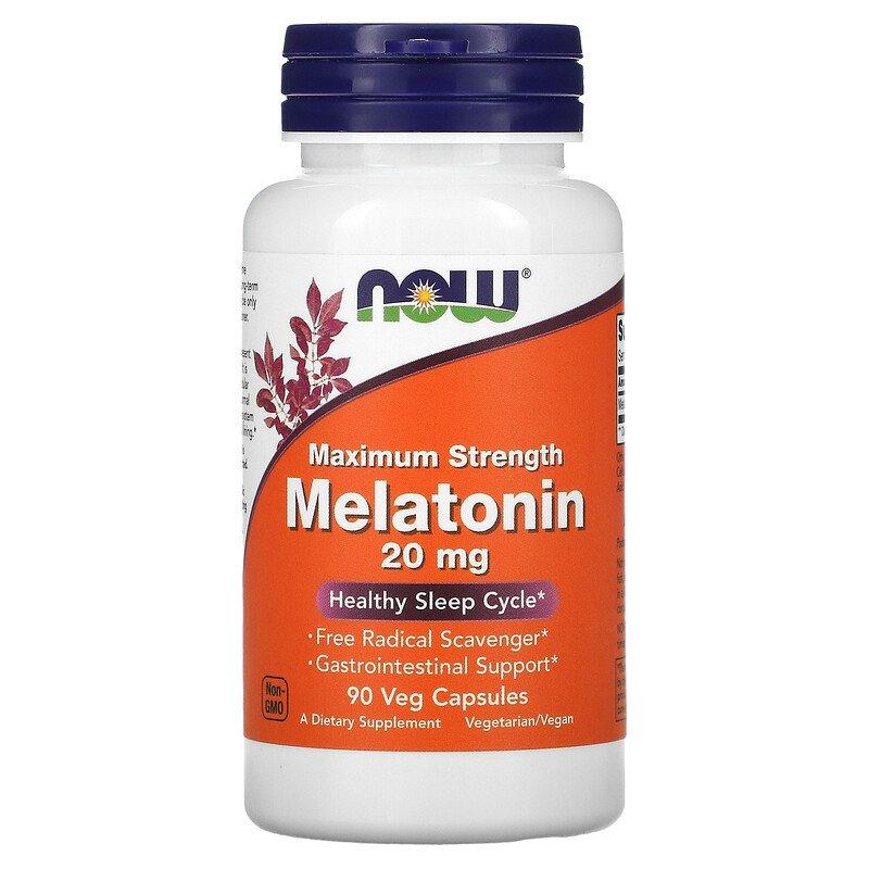 Melatonin 20 мг Now Foods 90 капсул