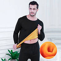 Зимова чоловіча термобілизна JULY'S SONG на флісі Black