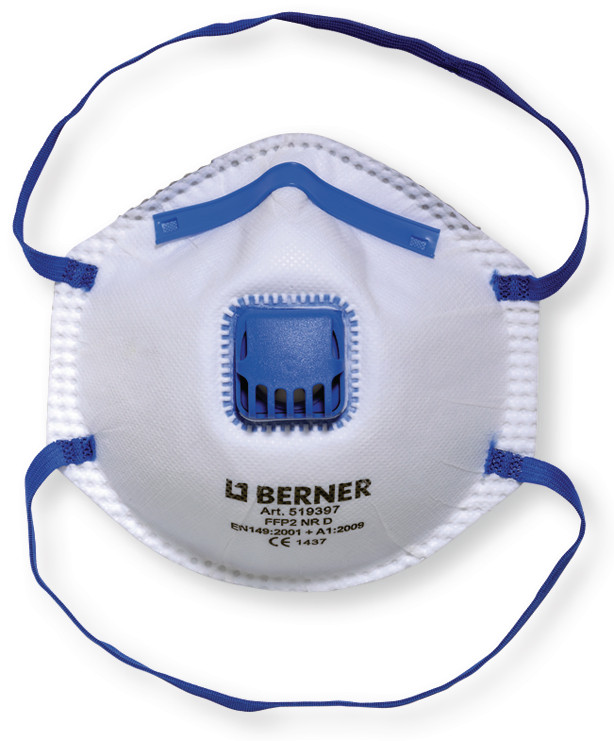 Захисна фільтрувальна маска FFP 2 з дихальним клапаном