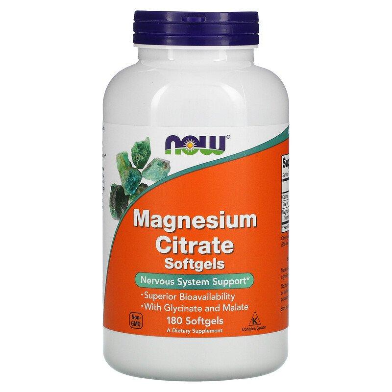 Magnesium Citrate Now Foods 180 капсул