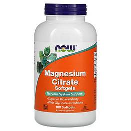 Magnesium Citrate Now Foods 180 капсул