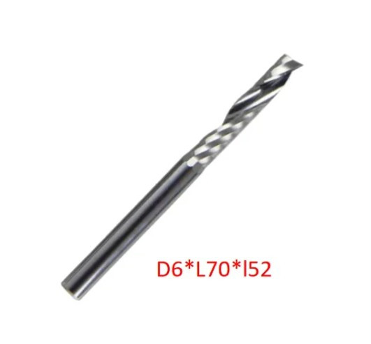 Фреза твердосплавна однозахідна D6*L70*52