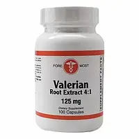 Valerian Root Extract 4:1 100 Capsules Валериана 100 капсул, срок 05/07/2025