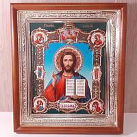 Ікони у світлих прямих кіотах, лік 15х18 см