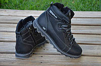 Черевики шкіряні зимові CAT Rider Nubuck Black