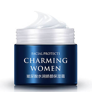 Зволожувальний крем для обличчя Charming Women Hyaluronic Acid з гіалуроновою кислотою 50 g