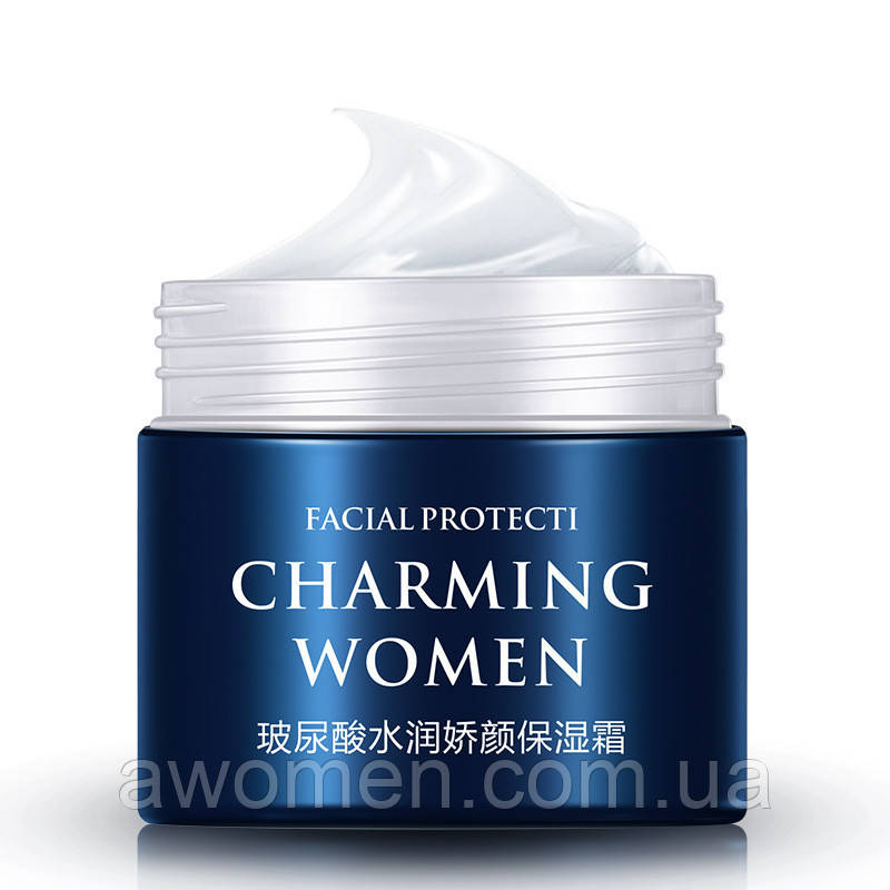 Зволожувальний крем для обличчя Charming Women Hyaluronic Acid з гіалуроновою кислотою 50 g