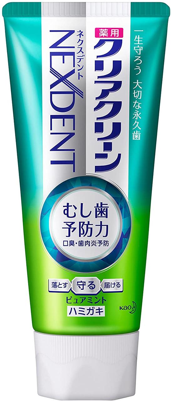 Kao Clear Clean NEXDENT Pure Mint відбілююча і бактерицидна паста з фтором і мікрогранулами, м'ята, 120 г
