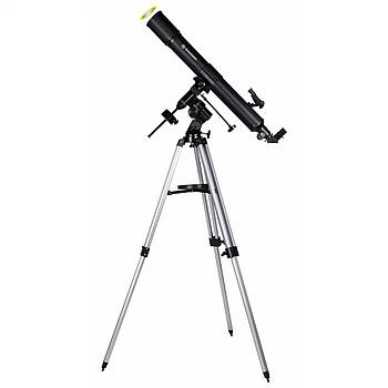 Телескоп Bresser Німеччина  Quasar 80/900 EQ Refractor Solar Carbon із сонячним фільтром і адаптером для смартфона
