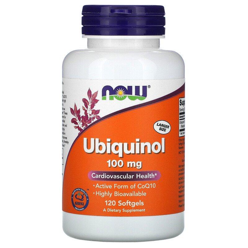 Ubiquinol 100 мг Now Foods 120 капсул
