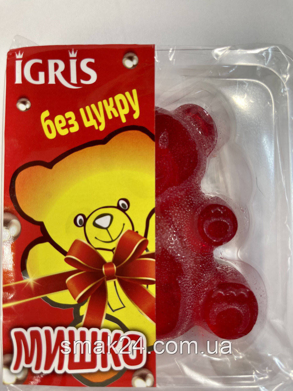 Мармелад БЕЗ САХАРА зі смаком Яблука "Ведмедик" IGRIS 100 г