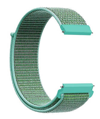 Нейлоновий ремінець для Samsung galaxy watch 46mm / Watch 3 45mm / Samsung Gear S3 бірюзовий