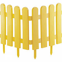 Забор декоративный "Классика", 29 х 224 см, желтый, Palisad 65002