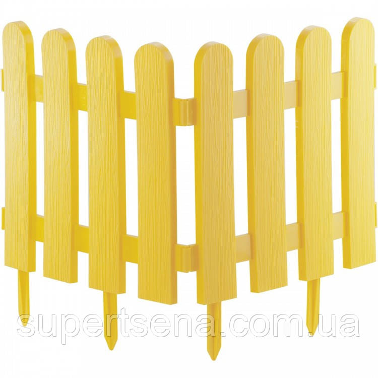 Забор декоративный "Классика", 29 х 224 см, желтый, Palisad 65002 - фото 1 - id-p1517859210