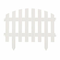Паркан декоративний "Вінтаж", 28 х 300 см, білий, Palisad 65011