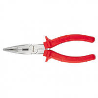 Довгогубці вигнуті Econom, 180 мм, шліфовані, пластмасові рукоятки MTX 174959